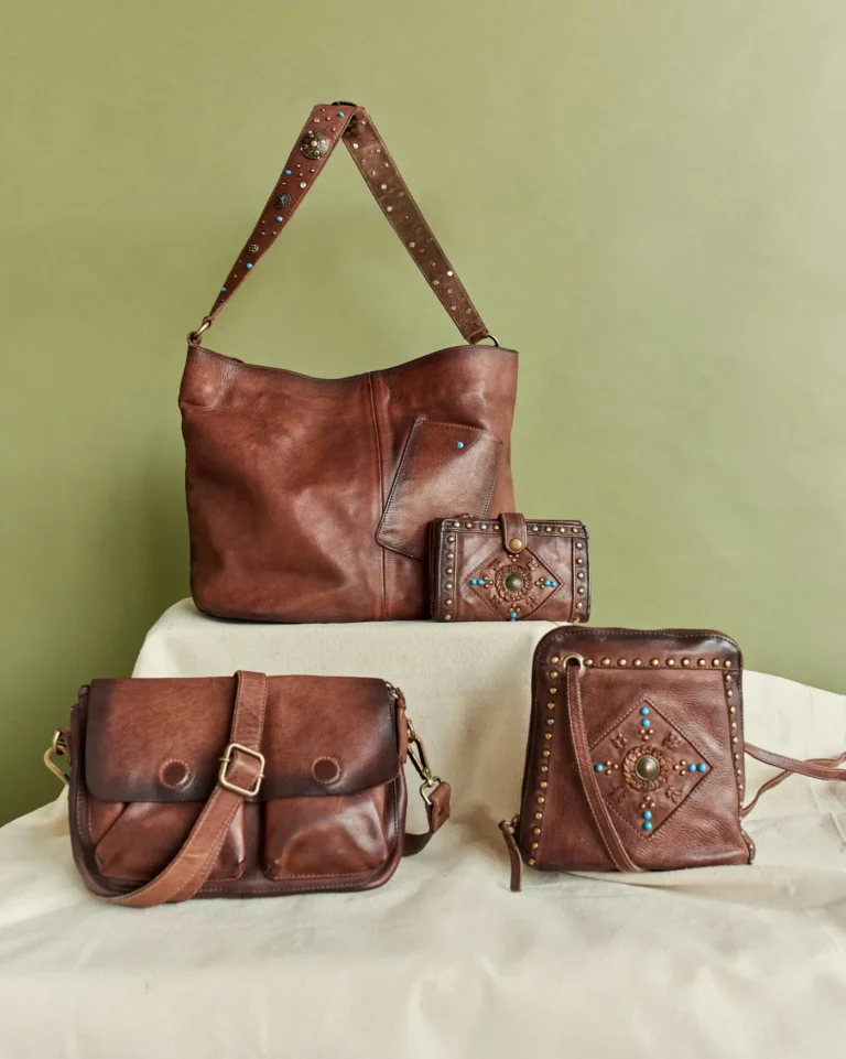 Sacs et portefeuille en cuir marron